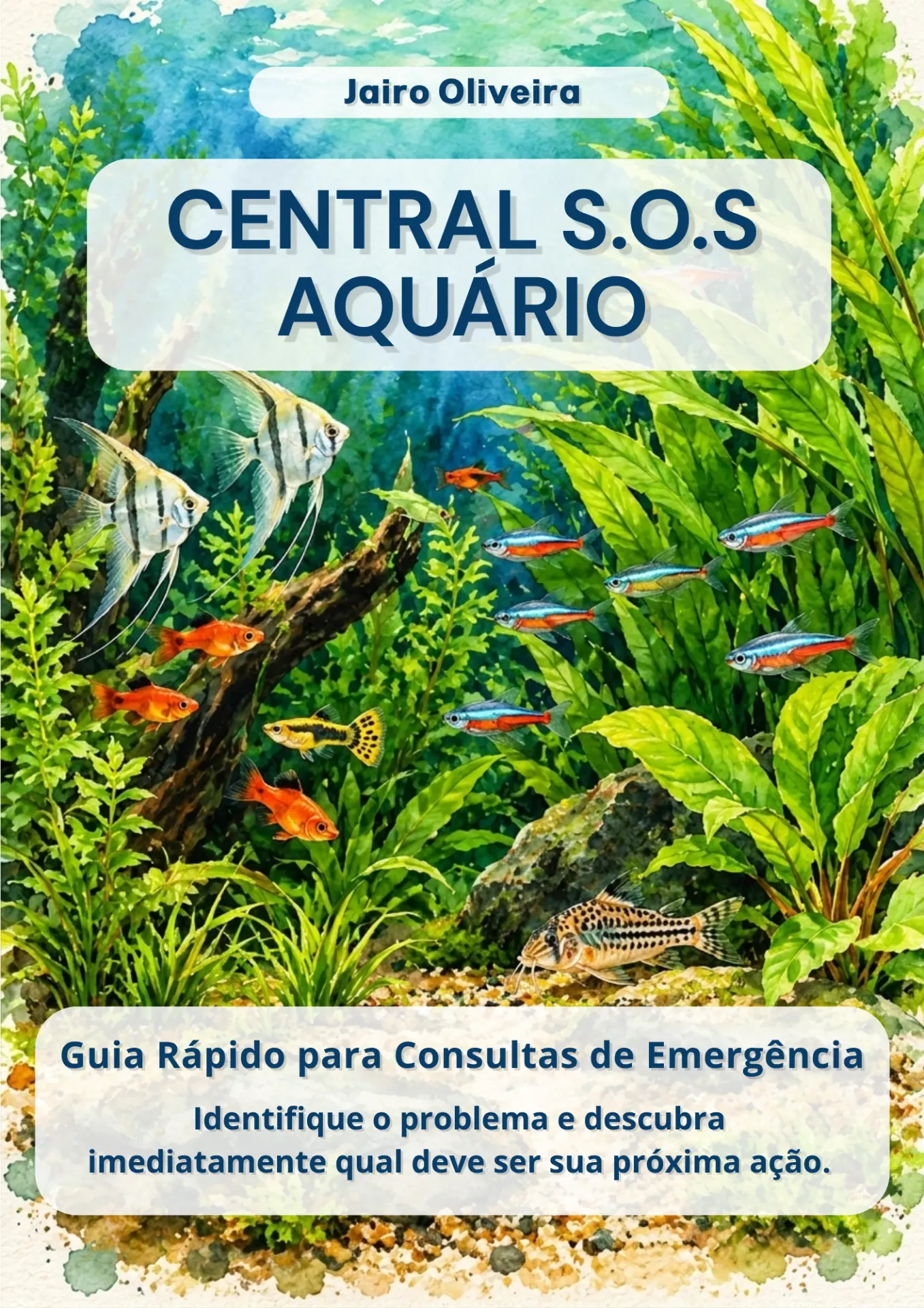 Capa original do e-book Central S.O.S Aquário, de Jairo Oliveira
