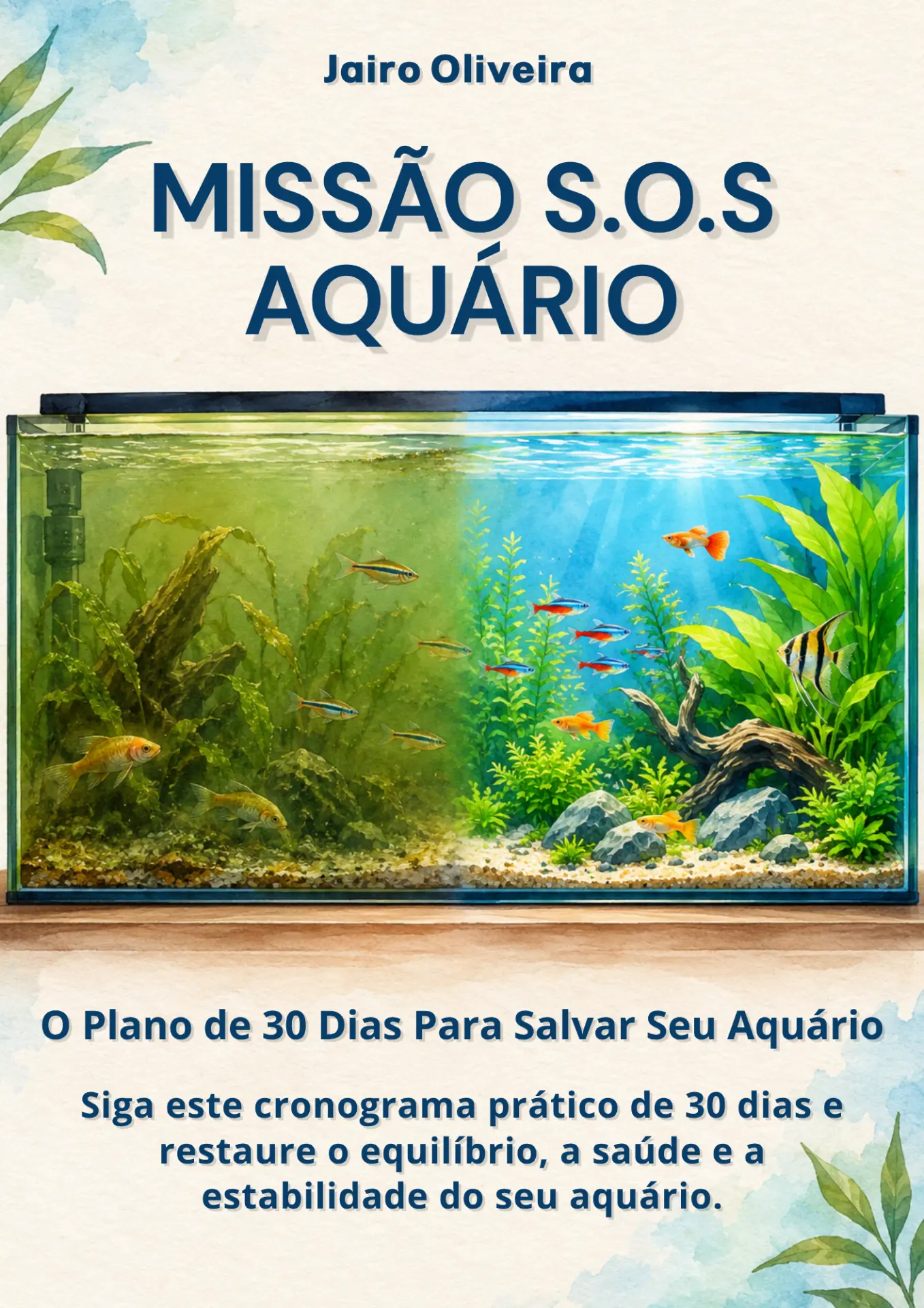 Capa original do e-book Missão S.O.S Aquário, de Jairo Oliveira
